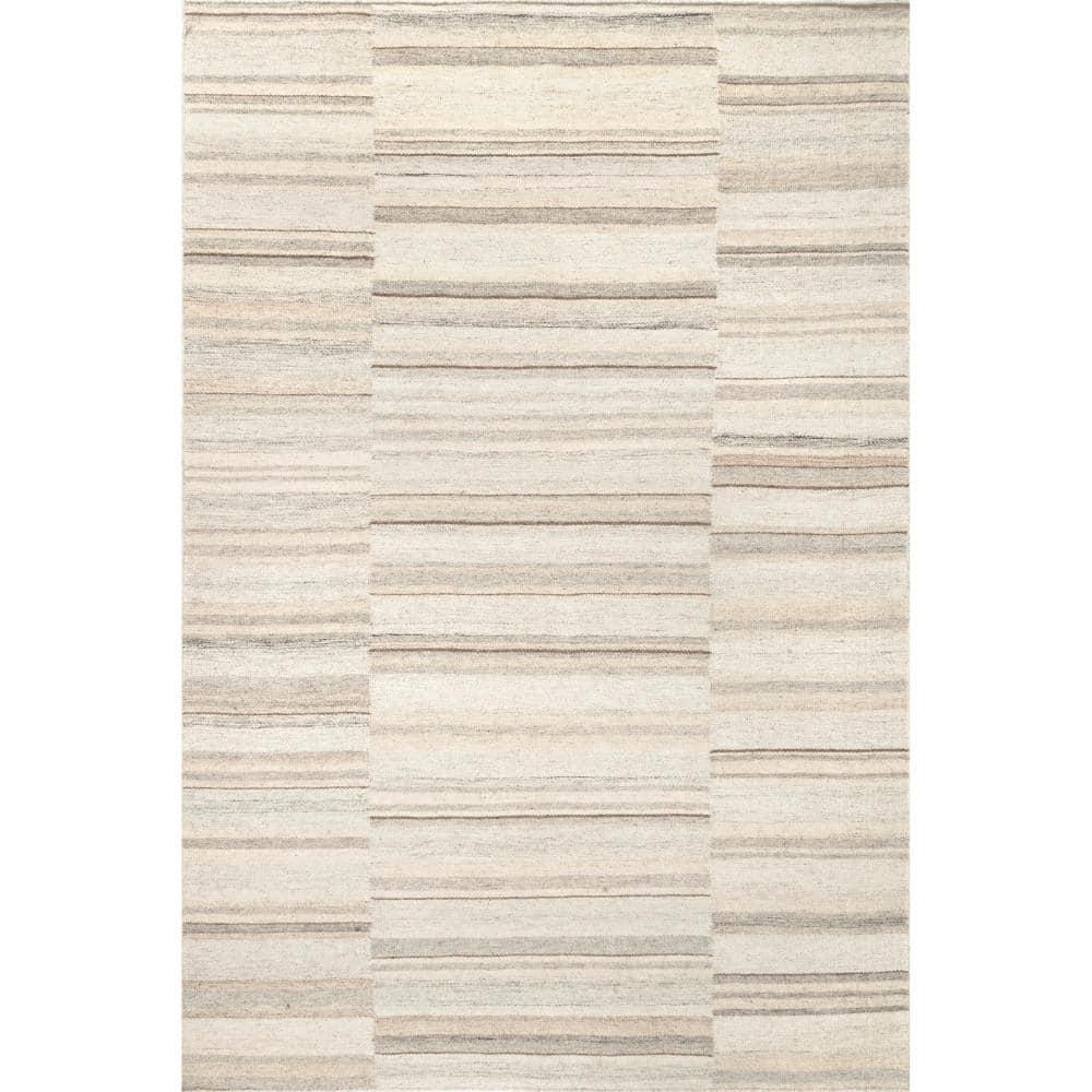 Nuloom Marble Striped Wool-Blend Area Rug, 8' x 10', Beige