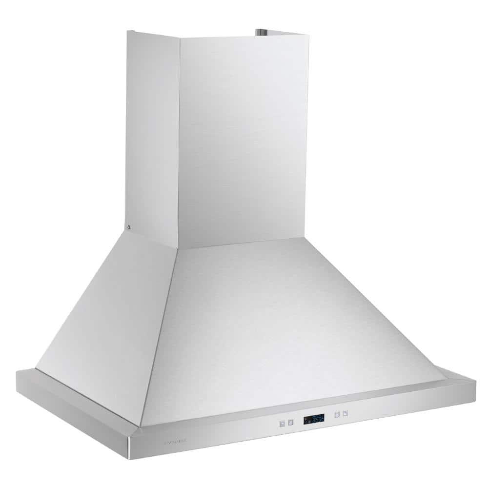 Cavaliere CAVALIERE 30" inch 462 CFM Convertible Digital Wall Mount Range Hood Included Charcoal Filter in Stainless Steel SV218B2-30