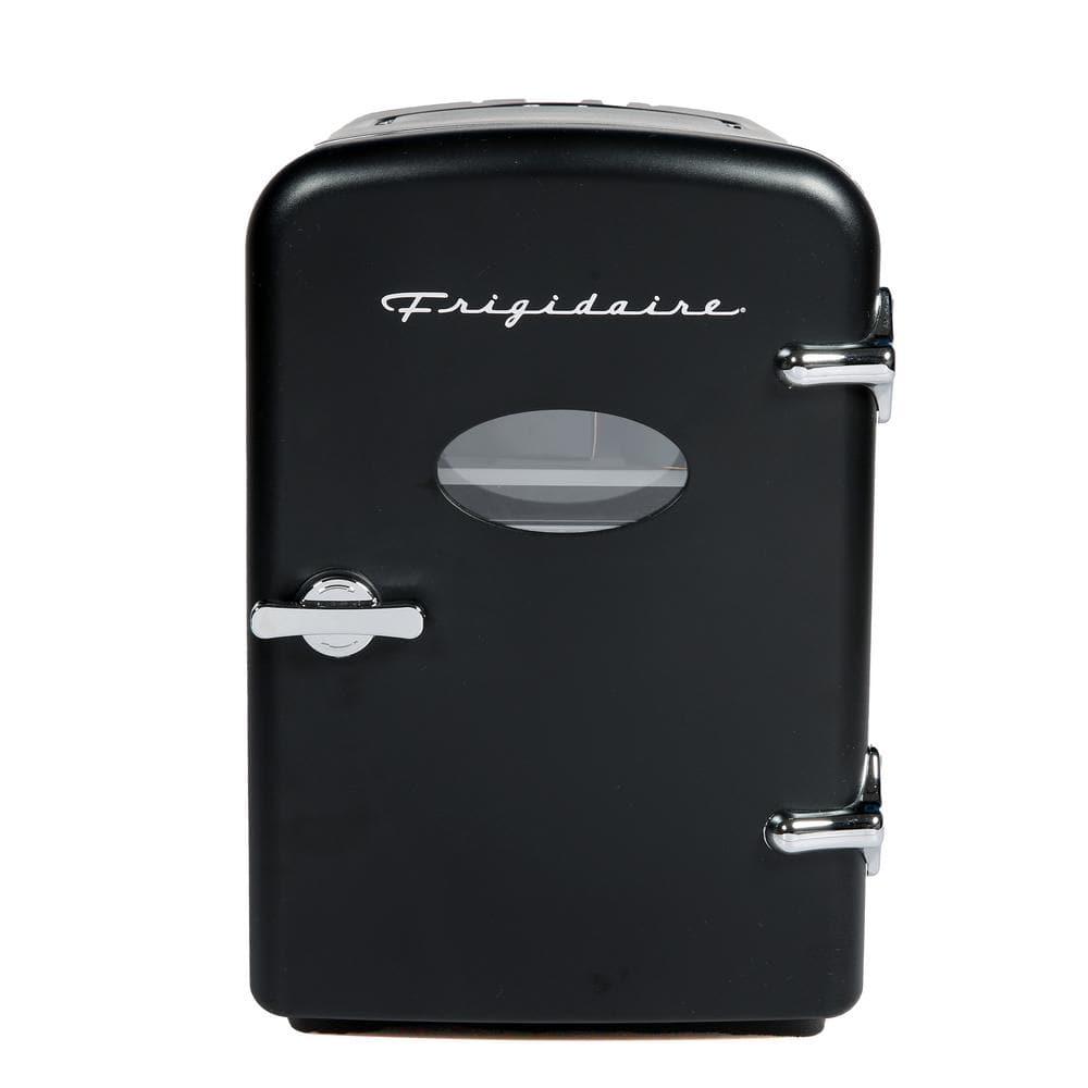 Frigidaire, 6 Can/4L Mini Personal Retro Fridge Cooler, EFMIS229, Black