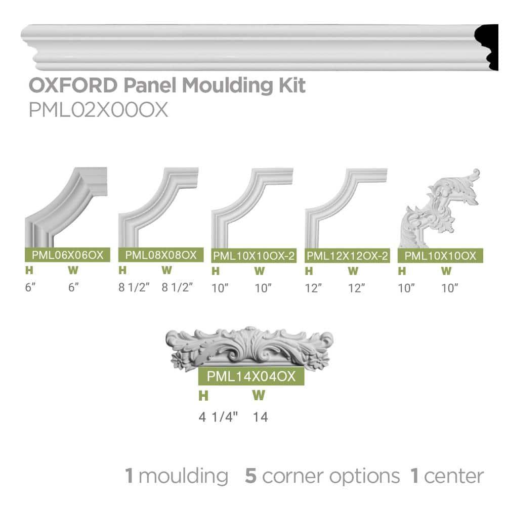 2"H x 5/8"P x 94 1/2"L Oxford Panel Moulding