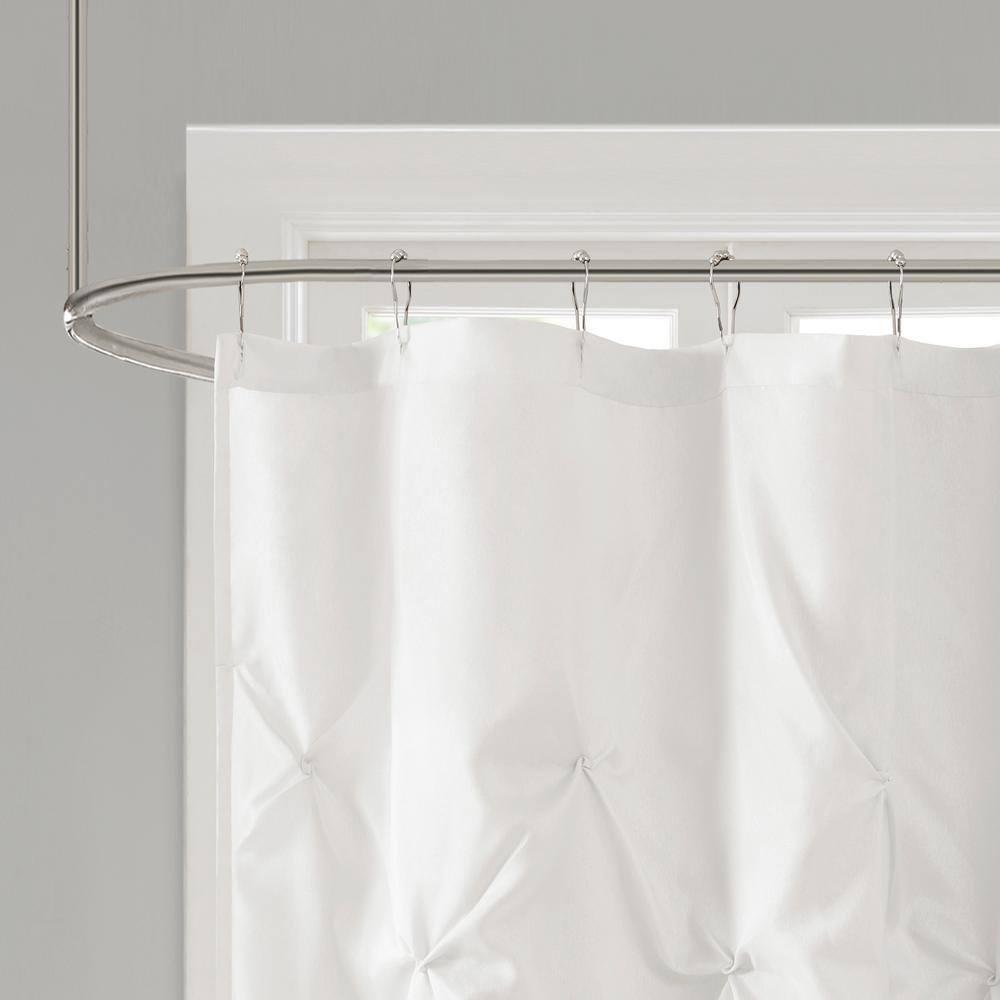 Madison Park Laurel Tufted Semi-Sheer Shower Curtain