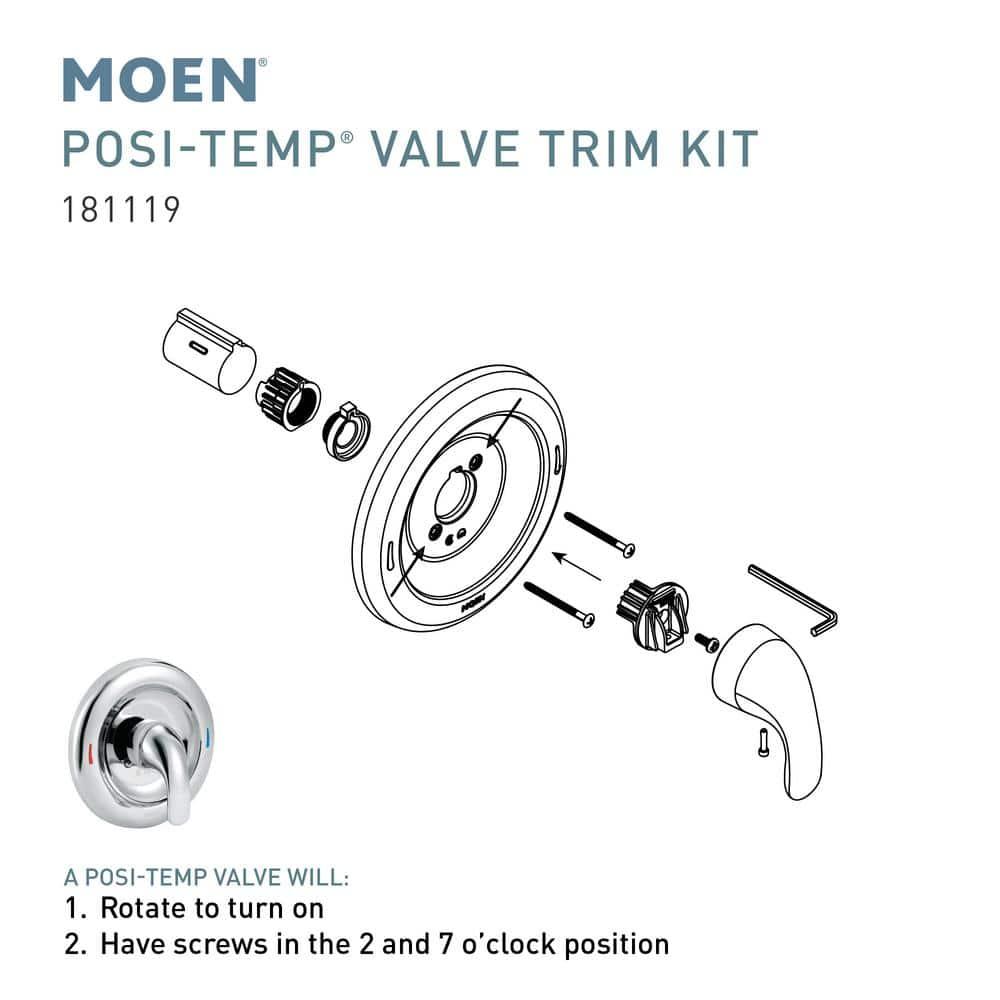 Moen Chateau Lever 1-Handle Shower Valve Trim Kit