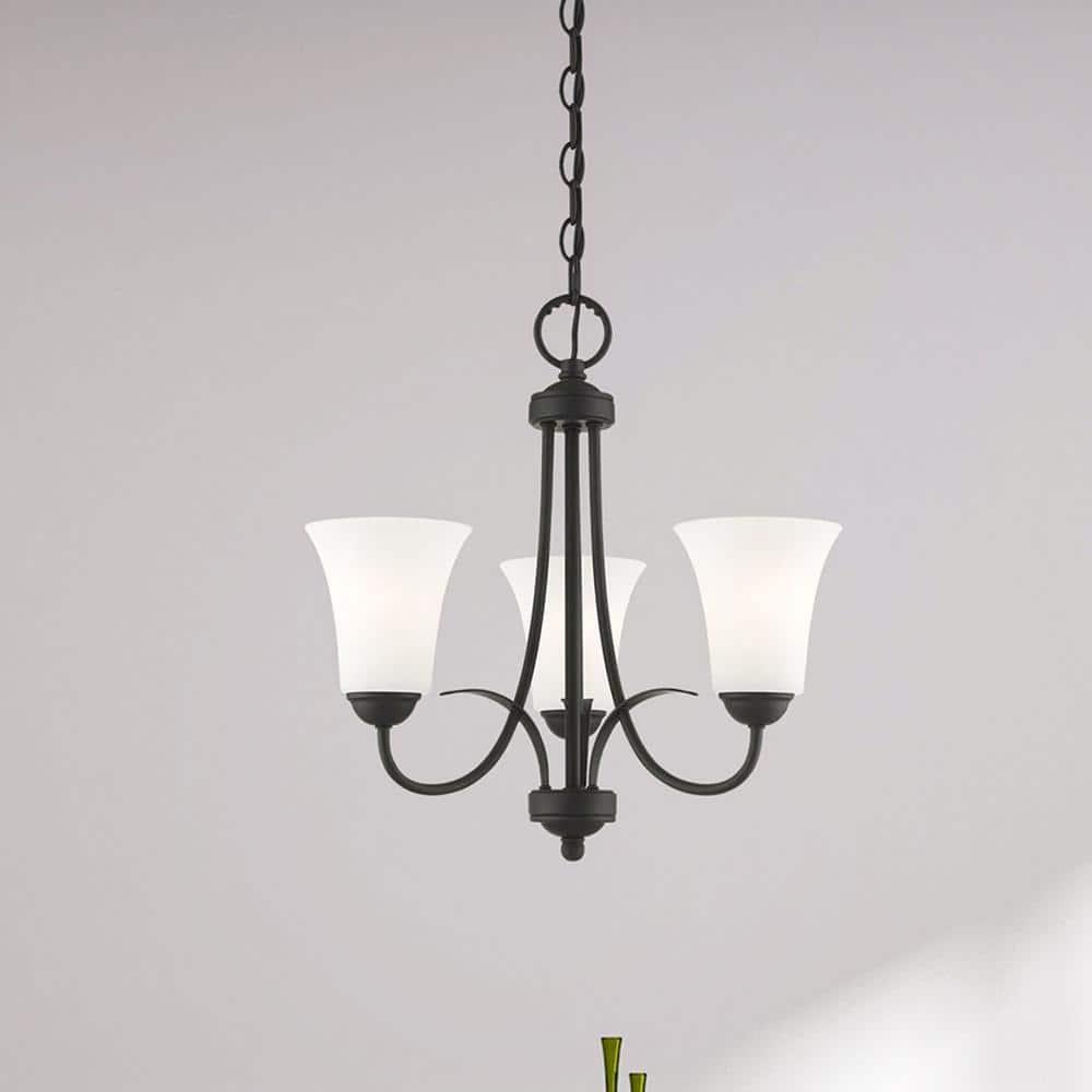 Livex Lighting Ridgedale 3 - Light Flush Mount in  Black