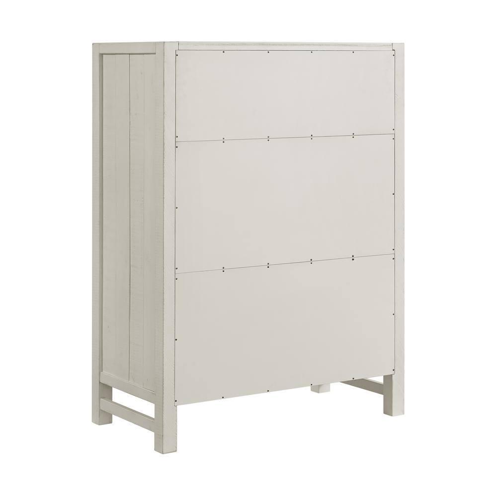 Alaterre Arden 36" W Bohemian Style Rectangular Chest With 5 Drawers, With Hidden Fasteners