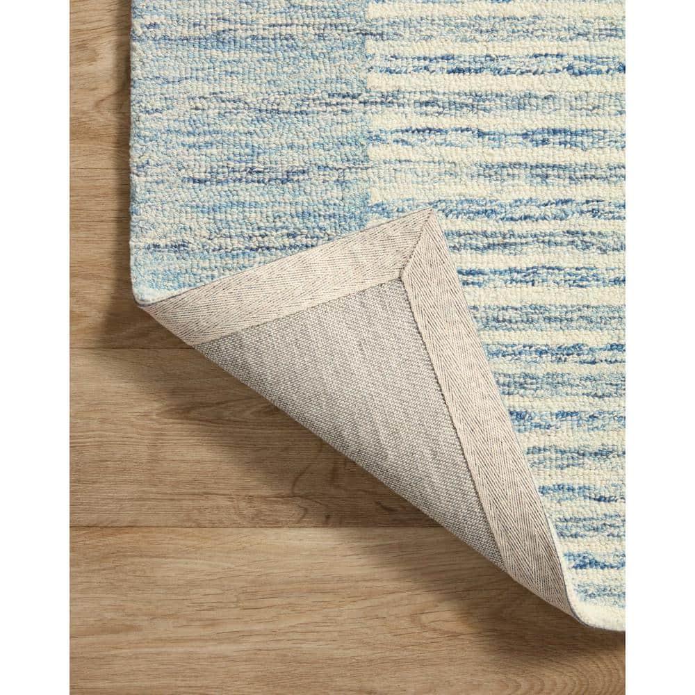 Chris Loves Julia x Loloi Chris Collection CHR-01 Ivory / Denim, TransitionalArea Rug