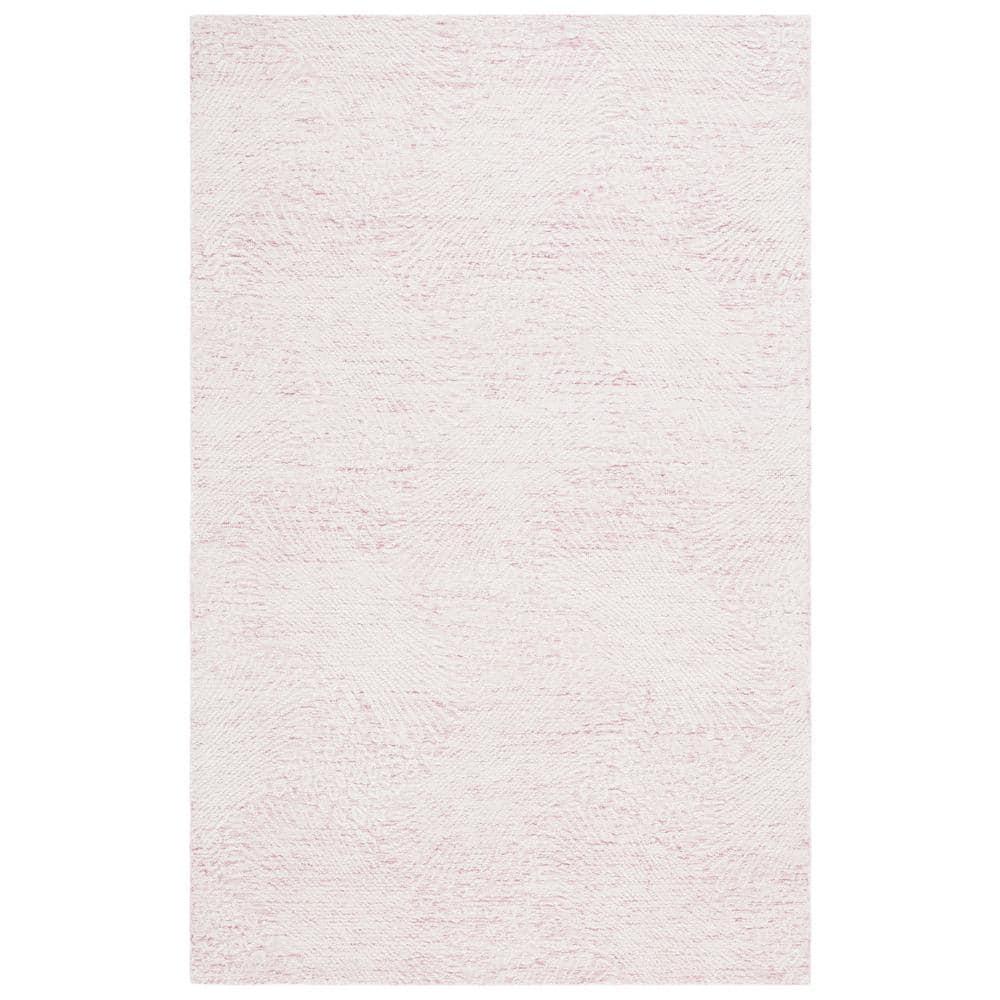 Ebony EBN105 Hand Tufted Indoor Area Rug - Pink/Ivory - 5'x8' - Safavieh