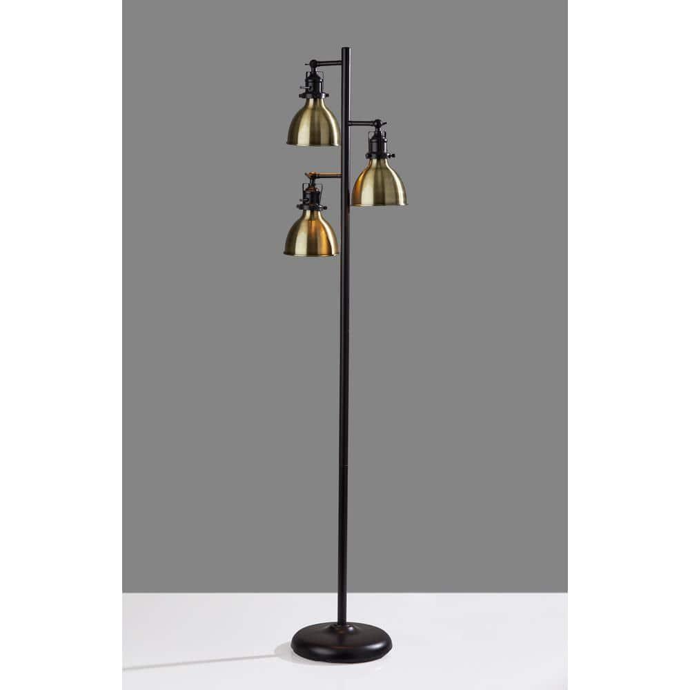 Alden Iron Triple Head Floor Lamp (65")