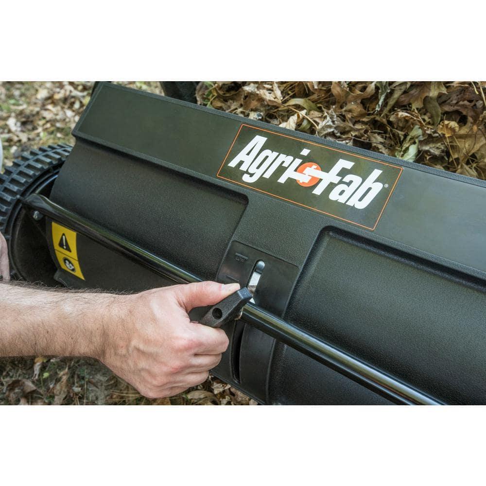 Agri-Fab 26" Black Carbon Steel Push Lawn Sweeper
