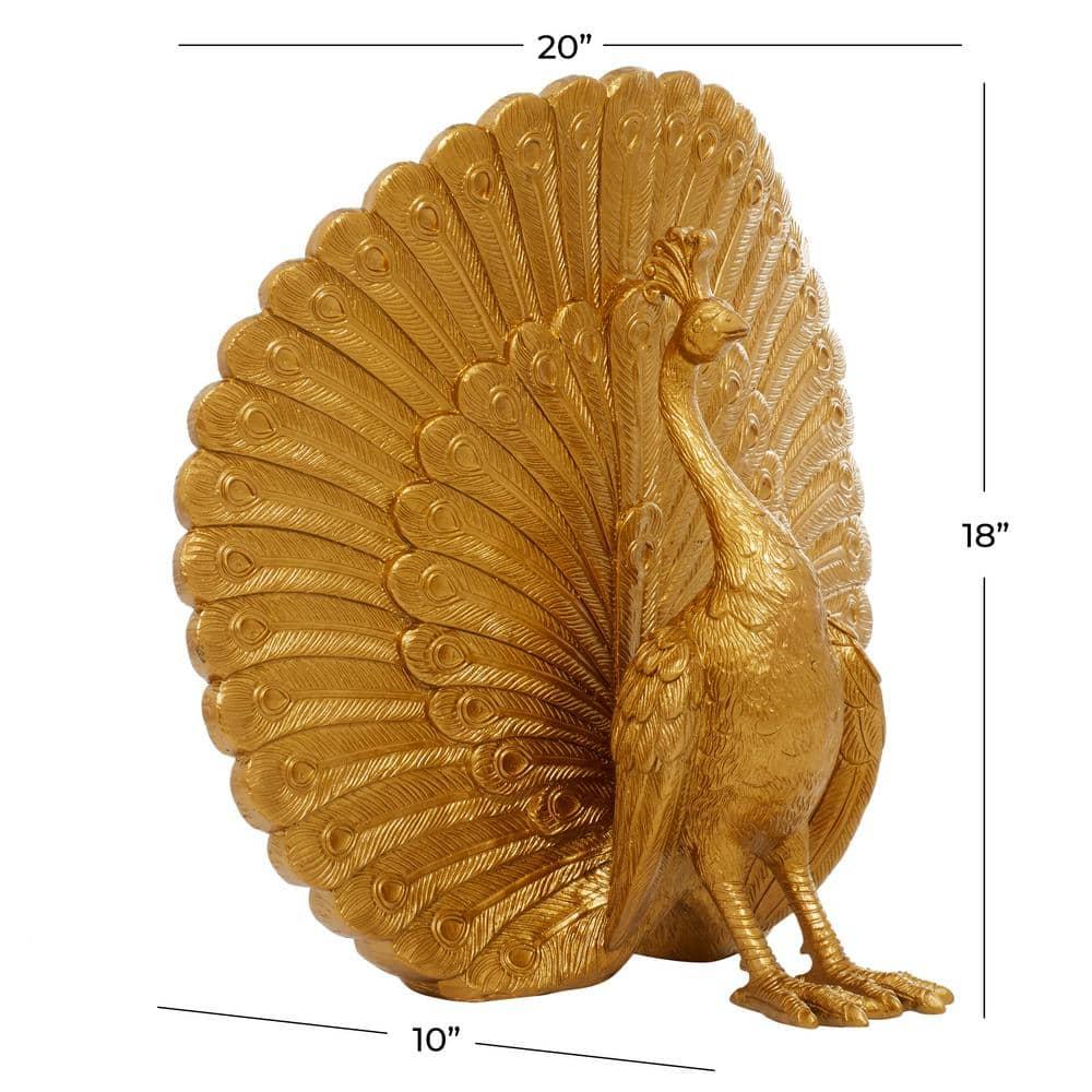 DecMode Gold Polystone Glam Sculpture