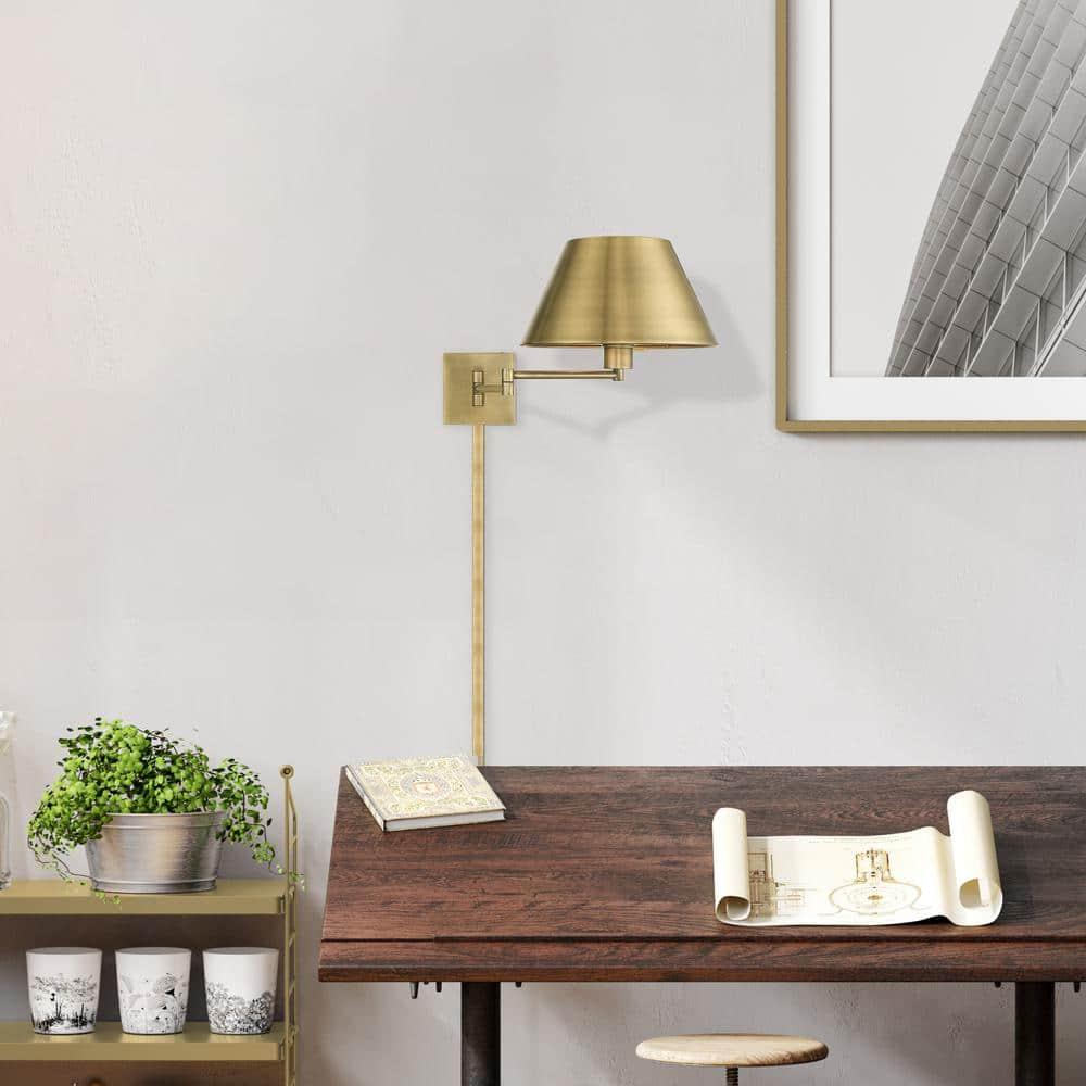 Brevan Steel Swing Arm Sconce