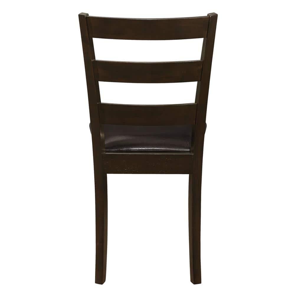 Monarch Specialties Guillen 5-piece Dining Set with Bench Cappuccino and Dark Brown