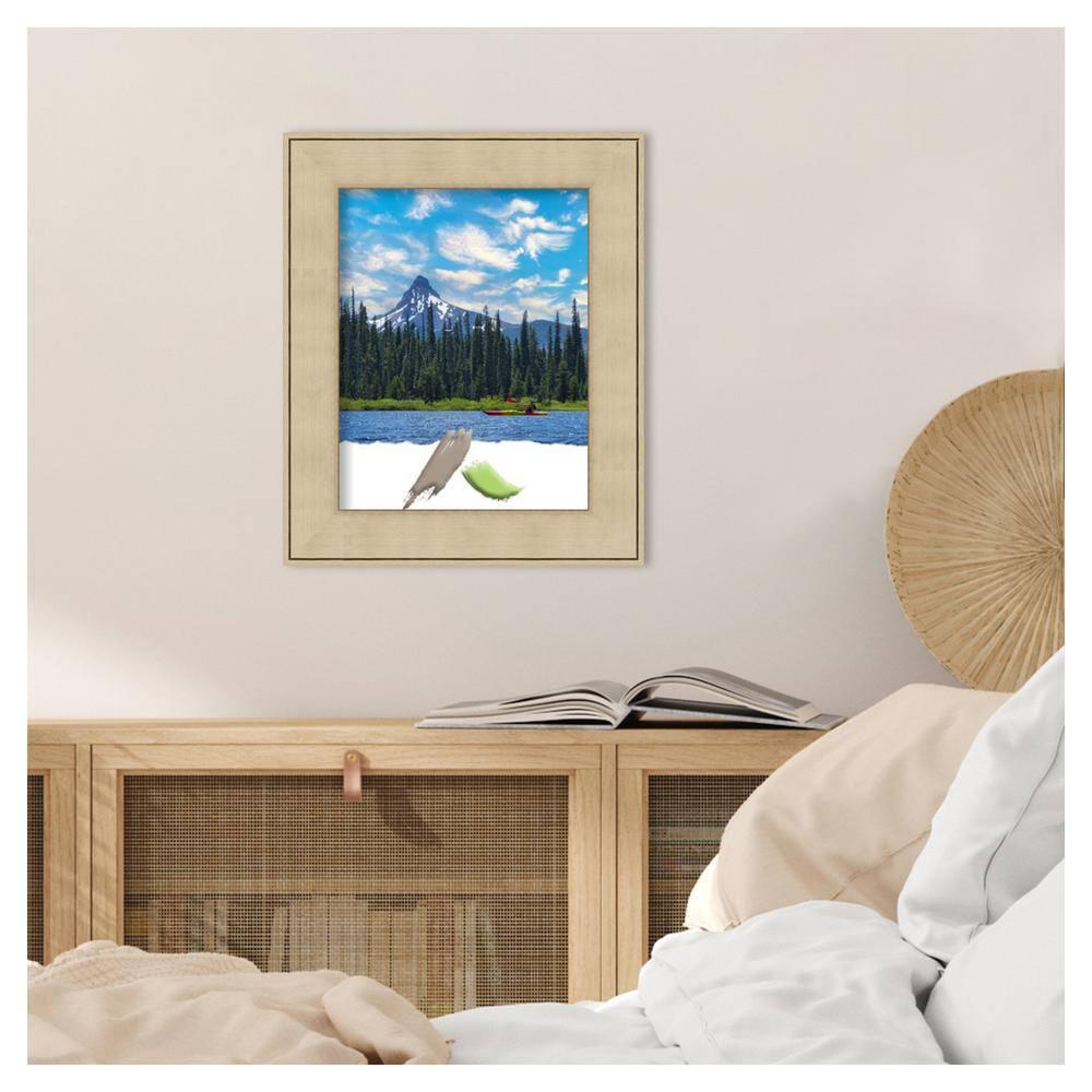 Amanti Art Classic Honey Silver Picture Frame Opening Size 11x14 in.