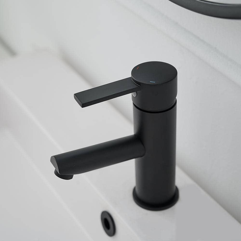 VIBRANTBATH A-96054-Black Single-Hole Single-handle Bathroom Faucet