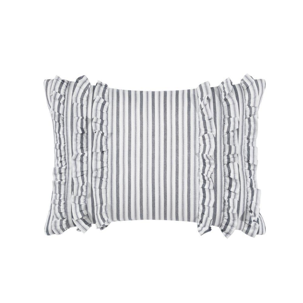 Laura Ashley Laura Ashley Annalise Floral Grey Cotton Bonus Comforter Set