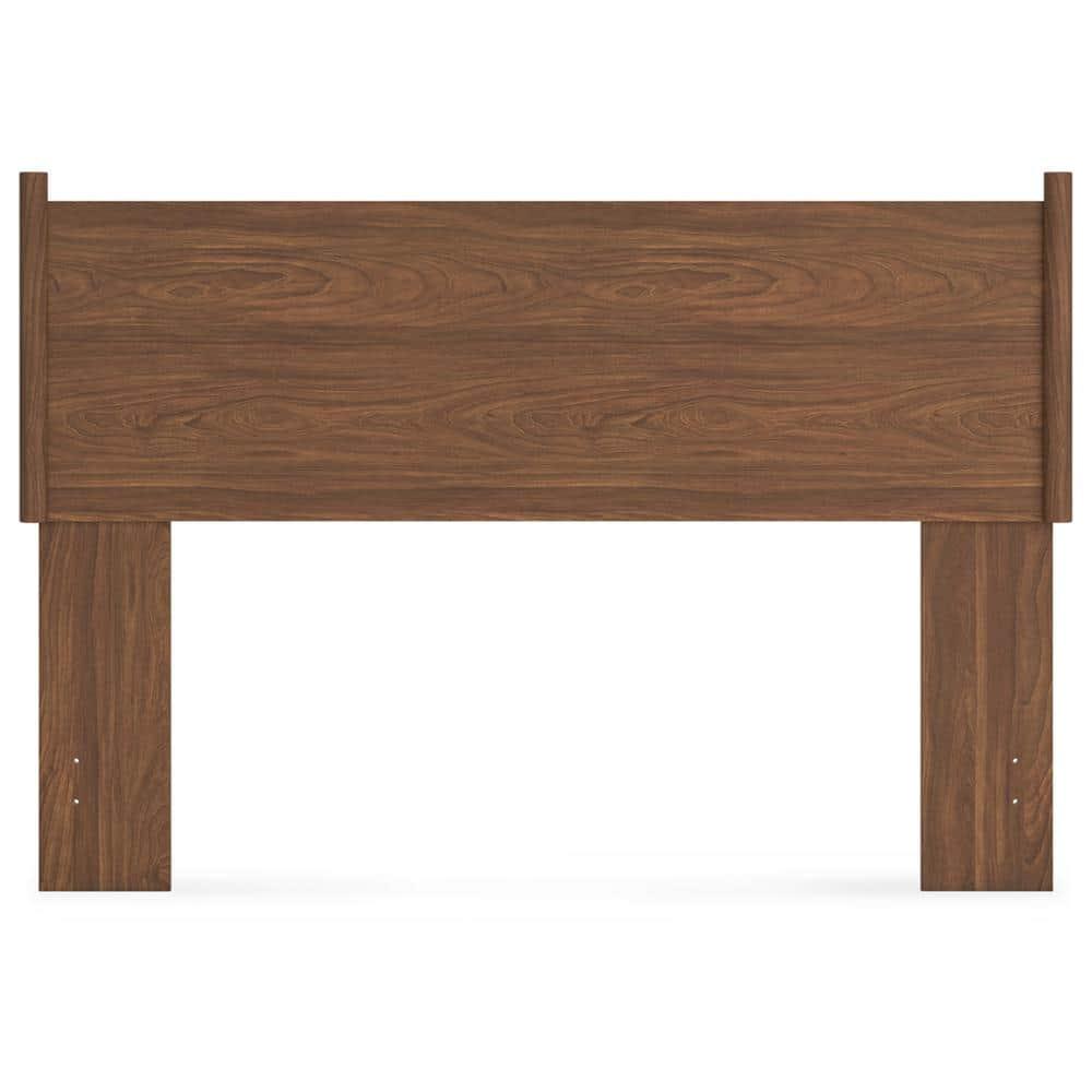 Queen Dark Brown Wood Platform Bed