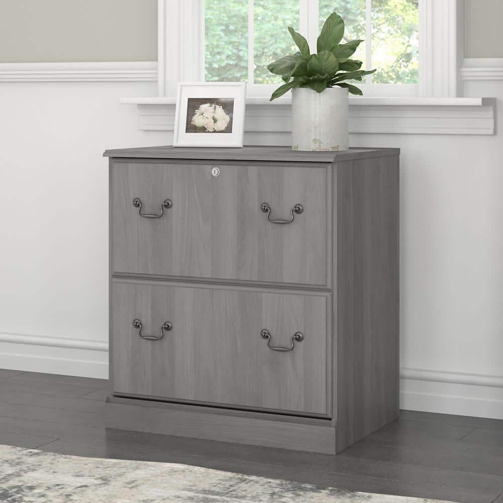 Saratoga 2 Drawer Lateral File Cabinet in Modern Gray