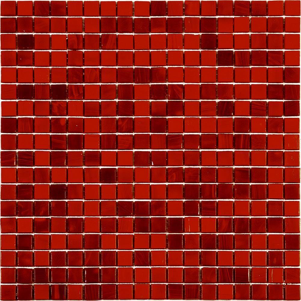 Skosh 0.6" x 0.6" Glass Grid Mosaic Wall & Floor Tile