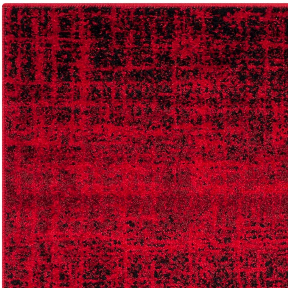 Adirondack ADR116 Machine Made Indoor Accent Rug - Red/Black - 3'x5' - Safavieh