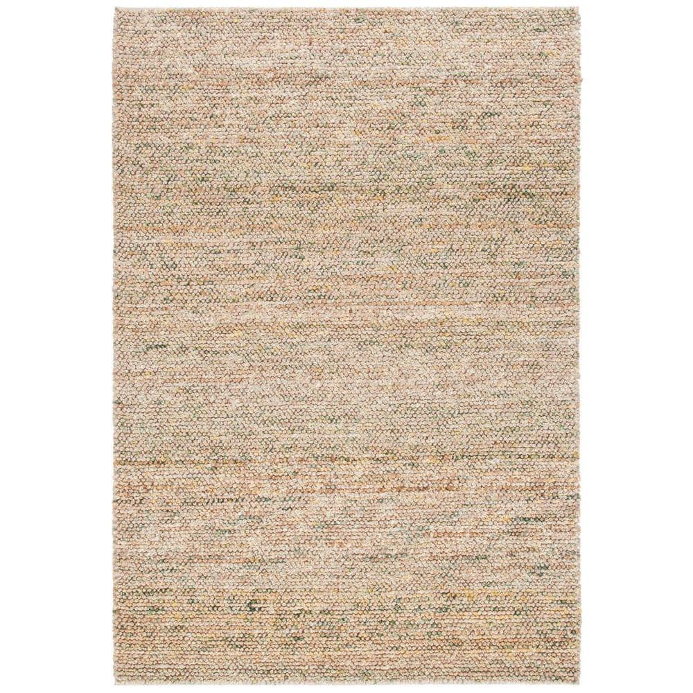 SAFAVIEH Bohemian Martha Solid Area Rug, Natural/Green, 8' x 10'