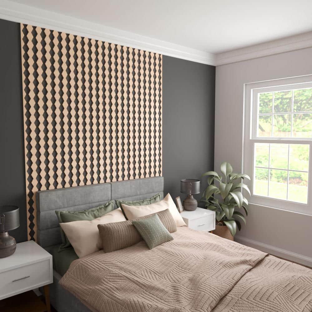Ekena Millwork Sheyenne Adjustable Wood Decorative Slat Wall Panel Kit