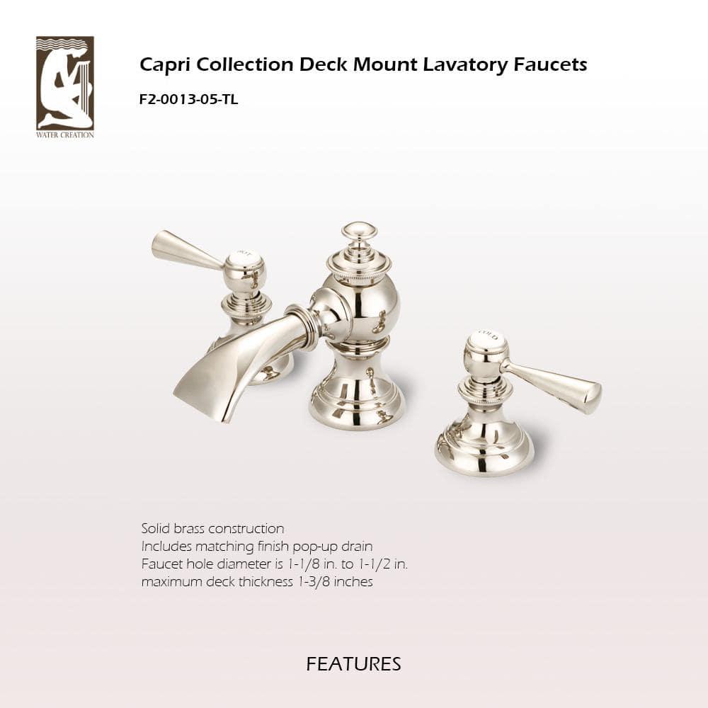 Widespread 2-handle Bathroom Faucet with Drain Assembly