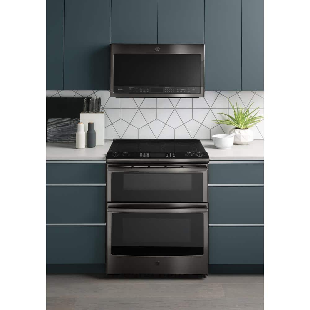 GE Profile™ 30" 2.1 Cu. Ft. Over-the-Range Convertible Microwave with Sensor Cooking PVM9005BLTS