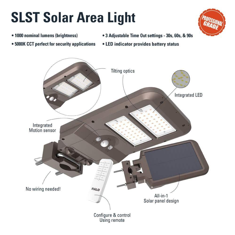 1 - Head LED Solar Powered Dusk to Dawn Outdoor Security Flood Light with Motion Sensor
