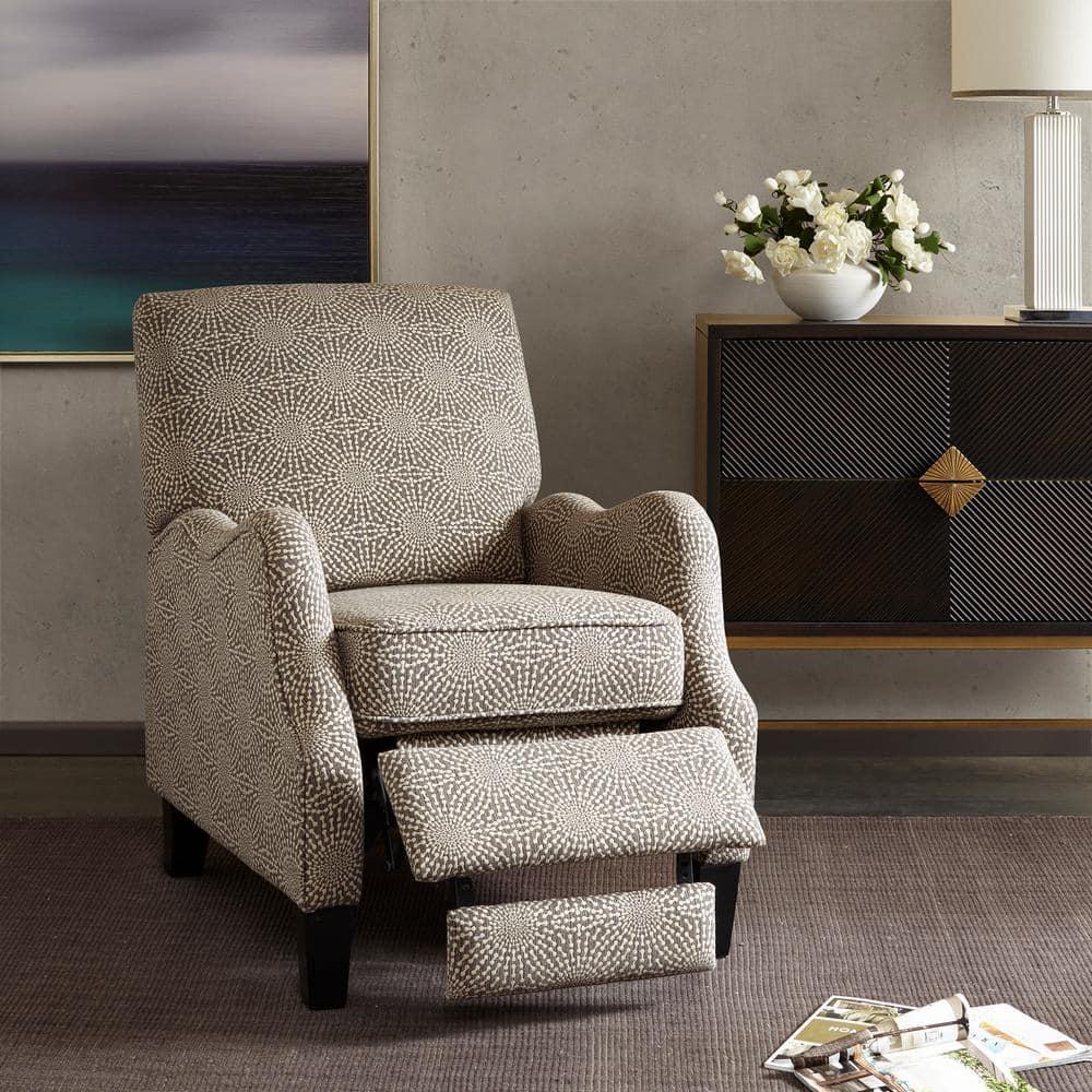 Hoffman Push Back Recliner Beige Multi See below