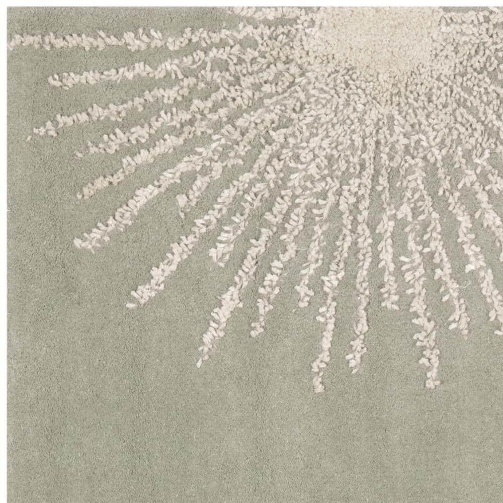Soho SOH712 Hand Tufted Area Rug - Grey/Ivory - 6'x6' - Safavieh.