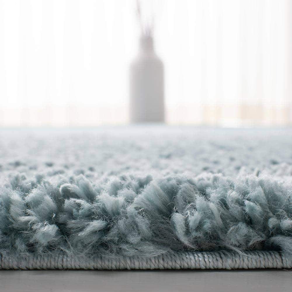 August Shag 900 AUG900 Power Loomed Indoor Area Rug - Aqua - 8'x10' - Safavieh