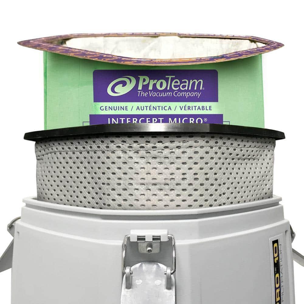 ProTeam Super Coach Pro 6 Backpack Vacuum Gray/Purple (107310)
