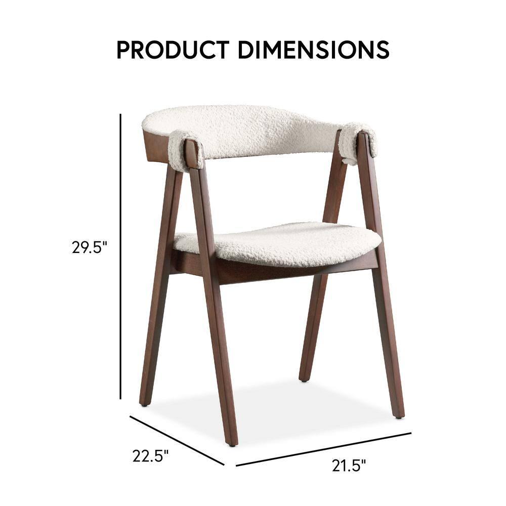 HOMES: Inside + Out 5pc Pearlcrest Mid-Century Modern Dining Table Walnut