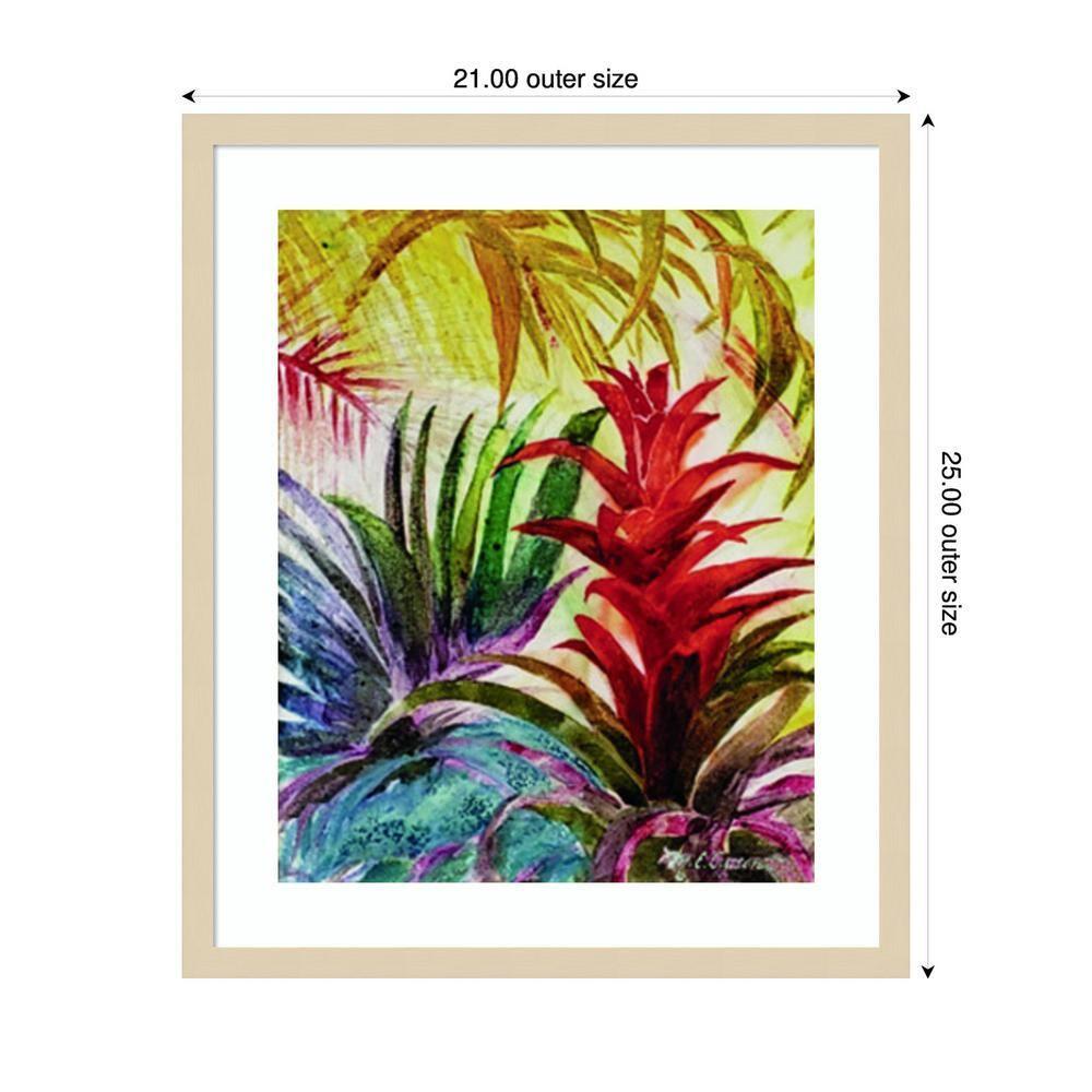 Amanti Art 21"x25" Tropic Botanicals VI by Marie Elaine Cusson Wood Framed Wall Art Print
