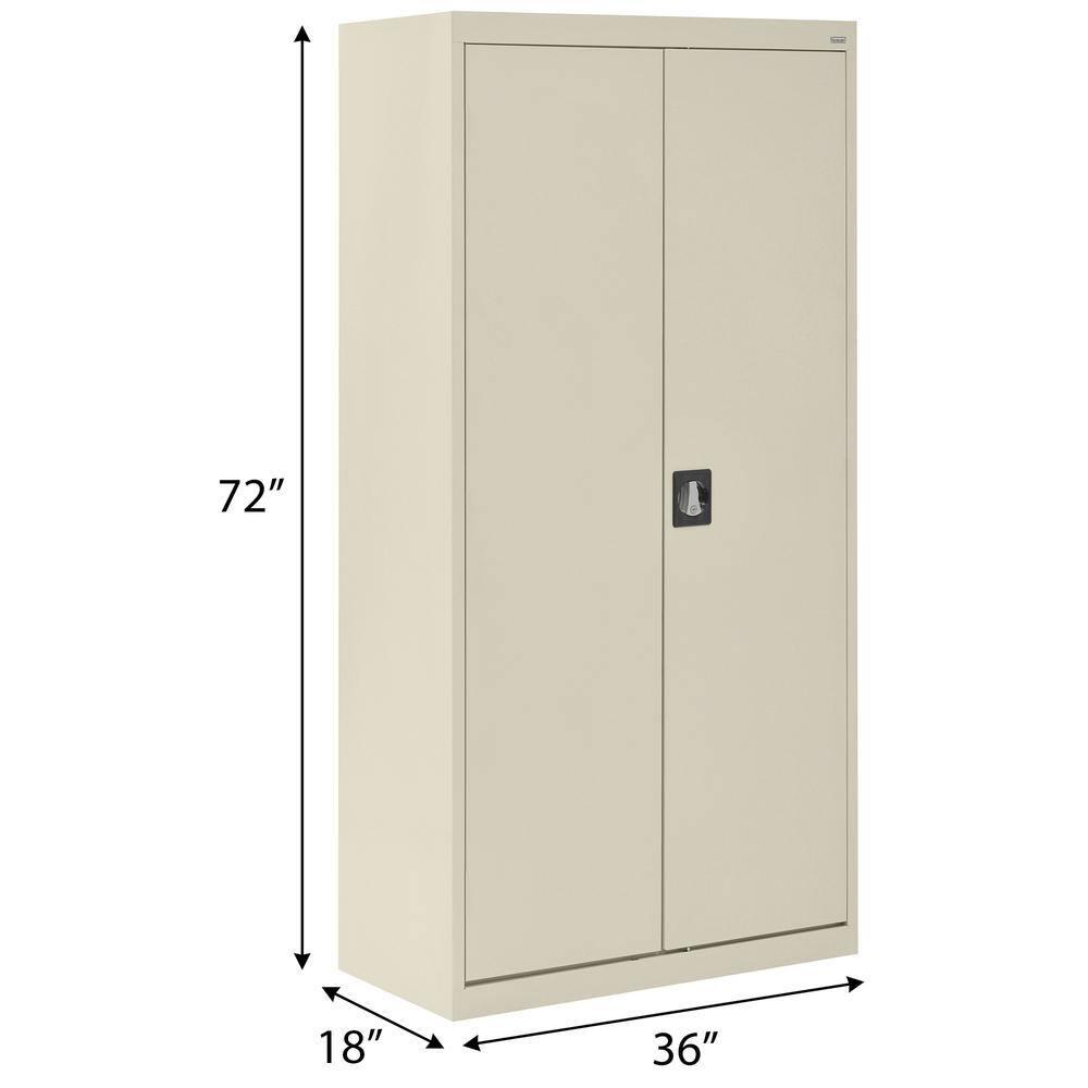 Sandusky Lee 36"W x 18"D x 72"H 5-Shelf Steel Storage Cabinet with Recessed Handle