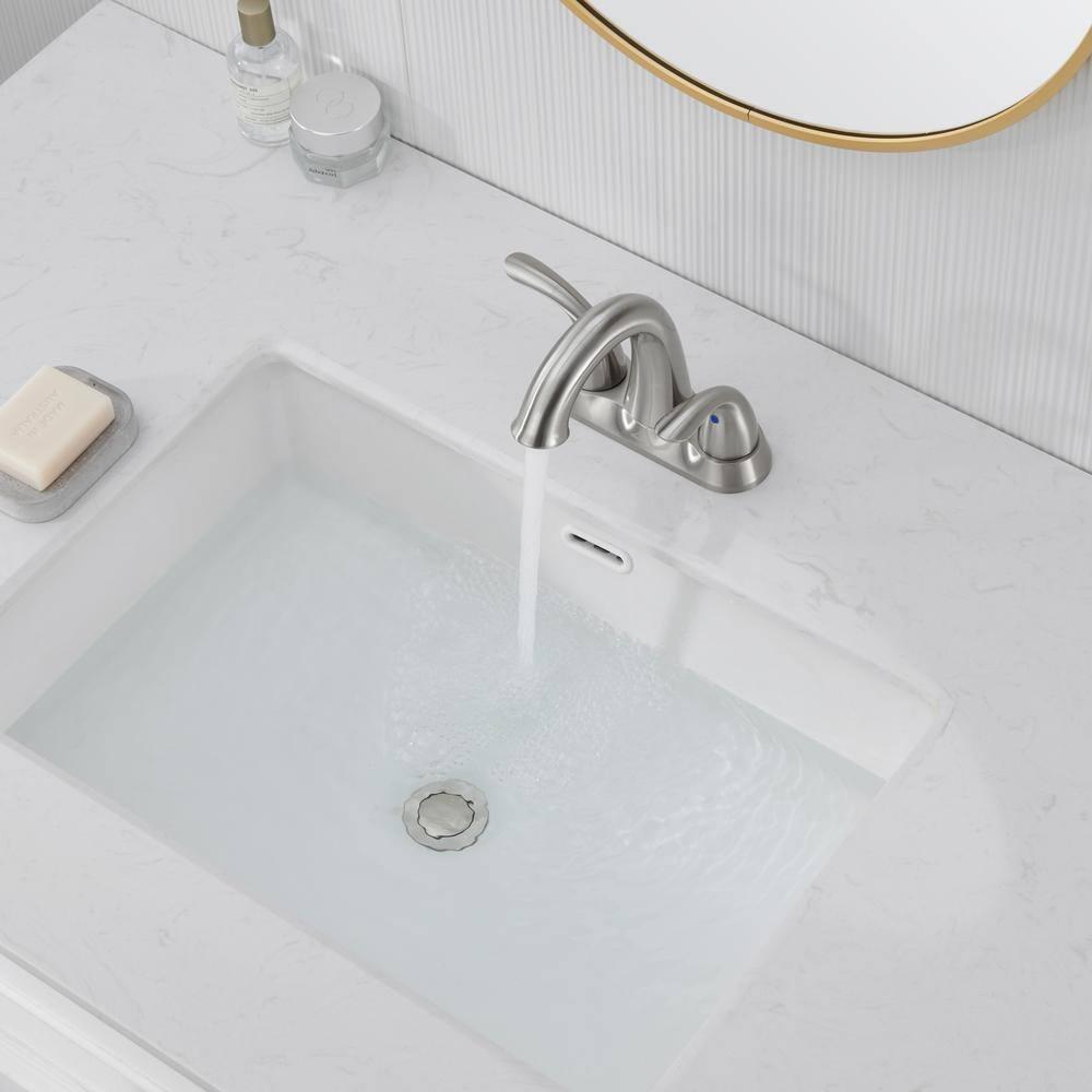 1.2 Flow Centerset Bathroom Sink Faucet with Drain