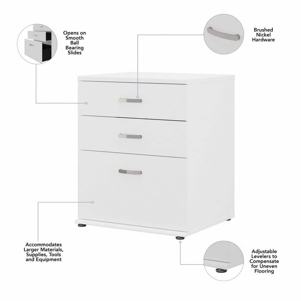 Universal Storage 28.35'' Wide 3 - Drawer Storage Cabinet