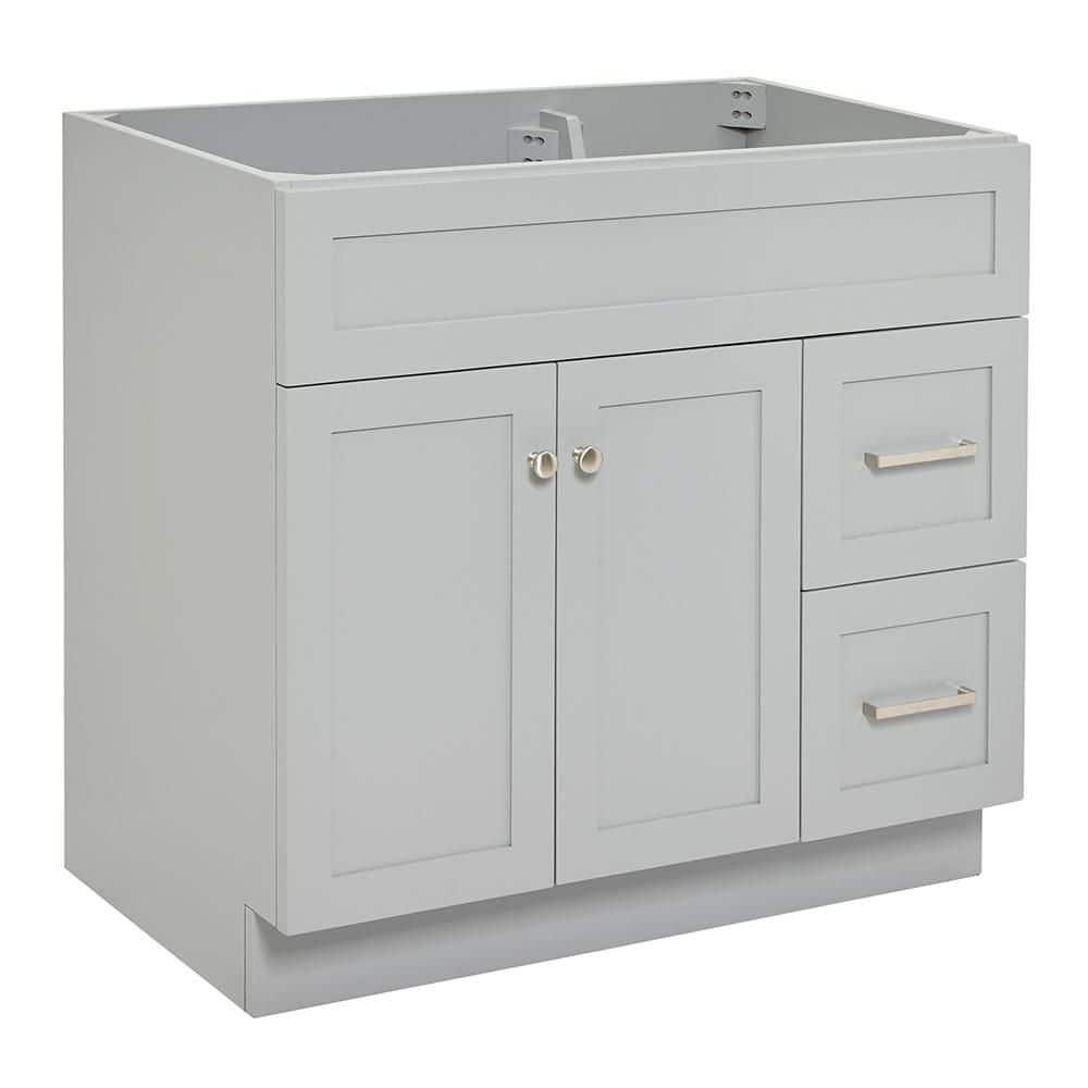 Ariel F036s-L-Bc Hamlet 36" Single Free Standing Vanity Cabinet Only - Grey