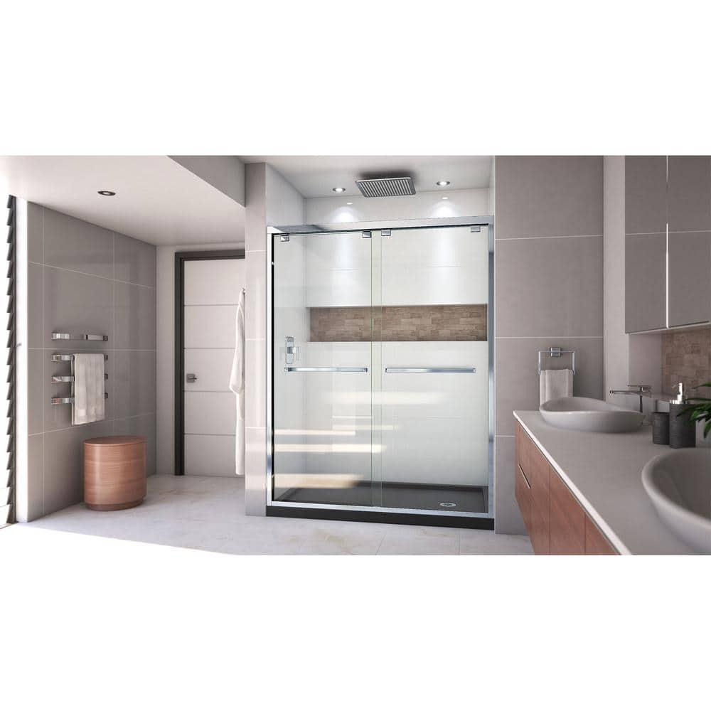DreamLine Encore 78.75" H Semi-frameless Sliding Shower Enclosure DL-7007R-88-01
