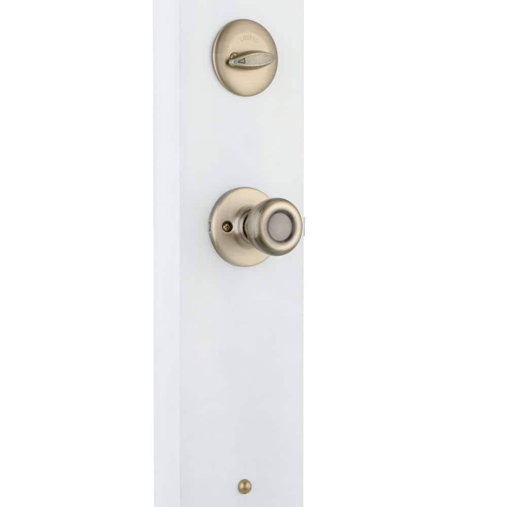 Kwikset Handleset with Deadbolt and Door Two Piece and Rosette