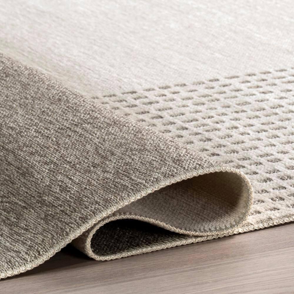 Nuloom Kirby Plaid Pet Friendly Premium Reversible Machine Washable Area Rug, 7' 10" x 10', Cream