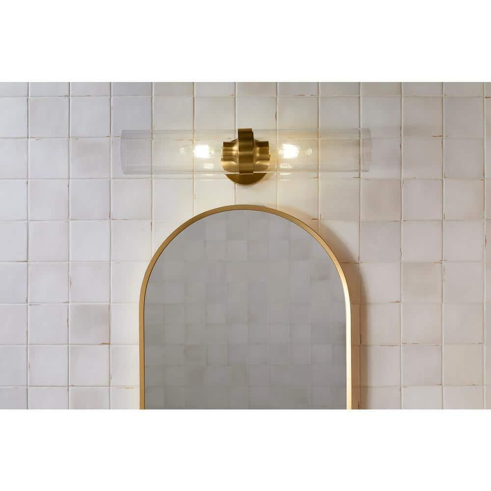 Purist™ 2 Light Indoor Bathroom Vanity Light Fixture, UL Listed