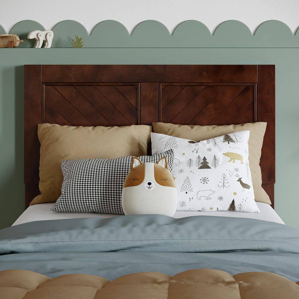 AFI Furnishings Berkshire Twin Solid Wood Low Profile Platform Bed in Walnut