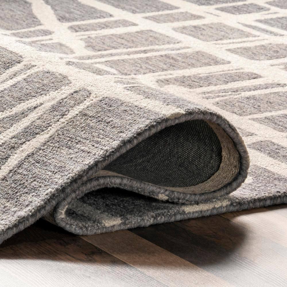 Nuloom Carlene Contemporary Scribble Wool Indoor Area Rug, 4' x 6', Gray
