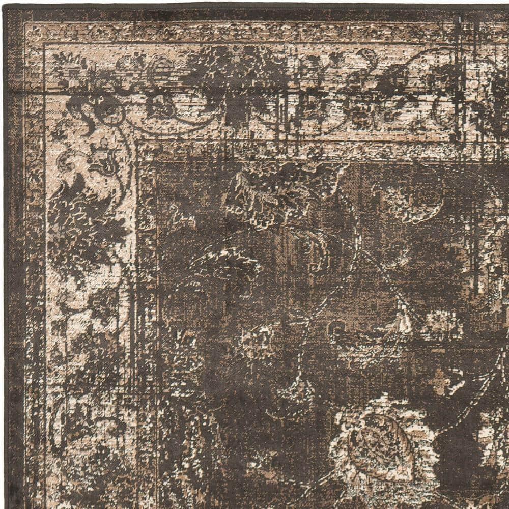SAFAVIEH Vintage Jaxon Traditional Area Rug, Soft Anthracite, 10' x 14'