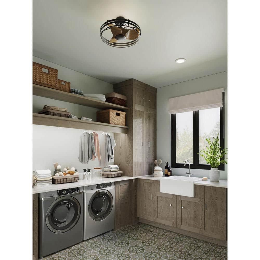 Bastrop Collection 26 in. Three-Blade GraphiteTransitional Ceiling Fan with 3 Speed Remote Control