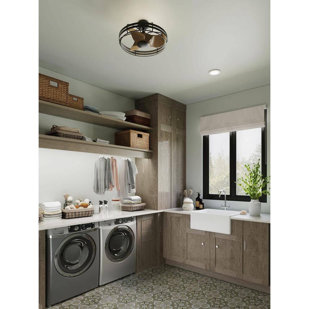 Bastrop Collection 26 in. Three-Blade GraphiteTransitional Ceiling Fan with 3 Speed Remote Control