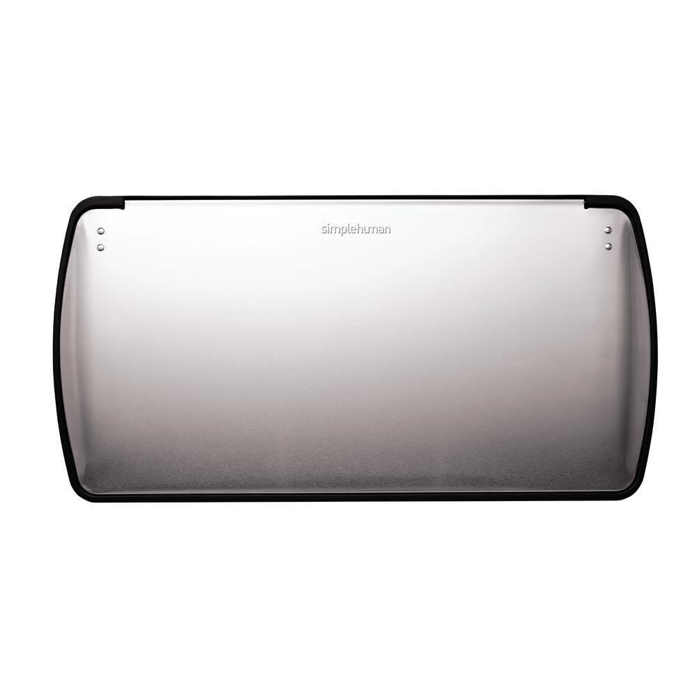 simplehuman 50 Liter / 13.0 Gallon Rectangular Kitchen Step Trash Can, Brushed Stainless Steel