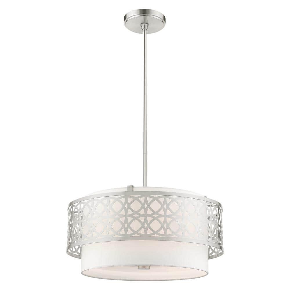 Livex Lighting Calinda 4 - Light Pendant in  Brushed Nickel