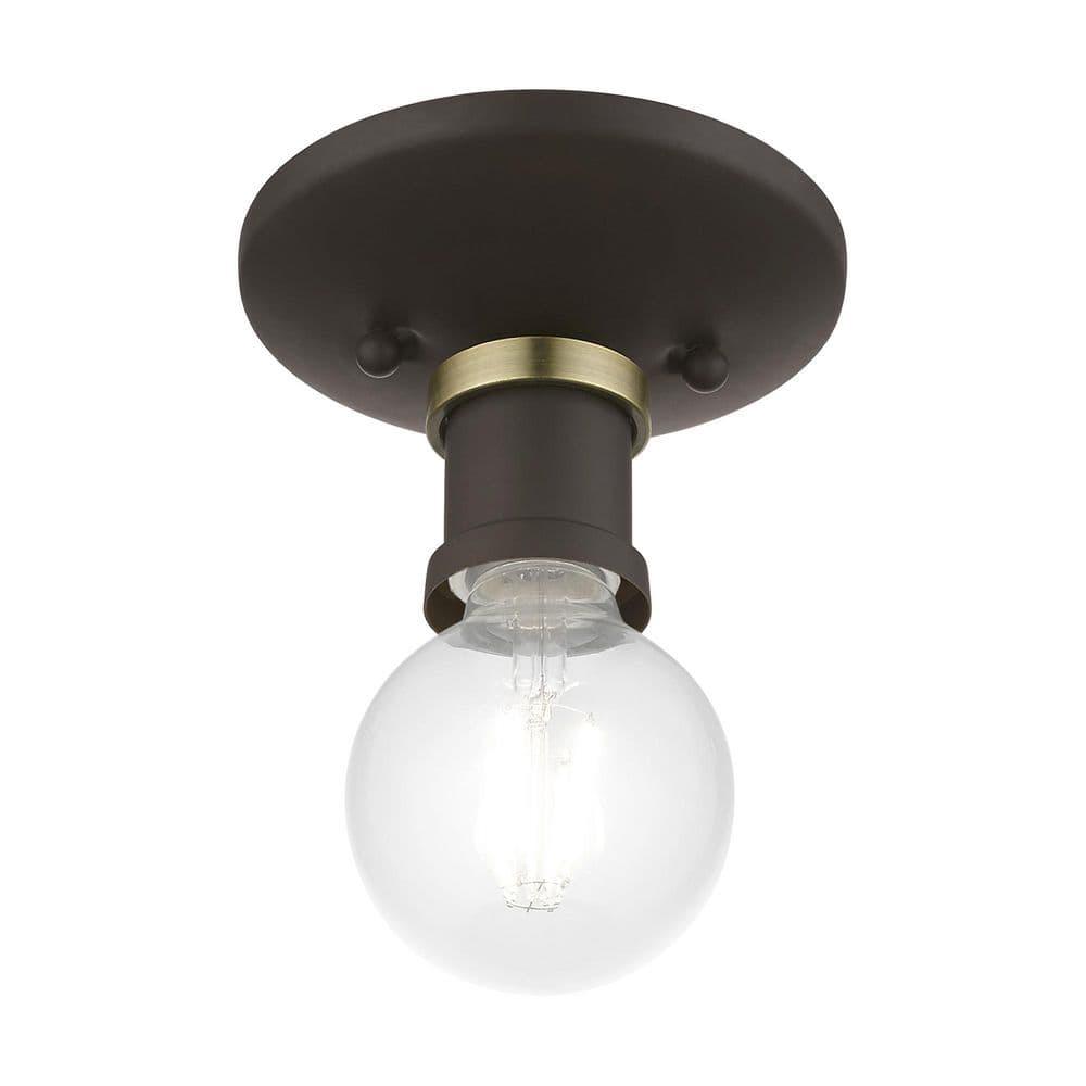 Livex Lighting - Lansdale - 1 Light Flush Mount In Transitional Style-3.38