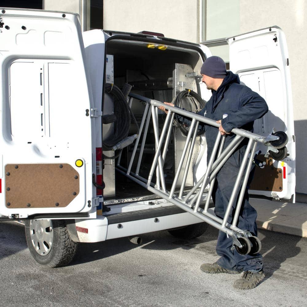 METALTECH Scaffold,4-45/64 ft.L,Aluminum,700 lb. I-CAIRC